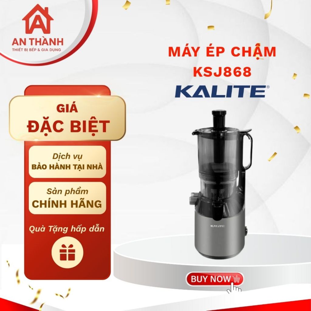 Máy Ép Chậm KALITE KSJ868 – Ép Trái Cây Rau Củ Giữ Trọn Dinh Dưỡng