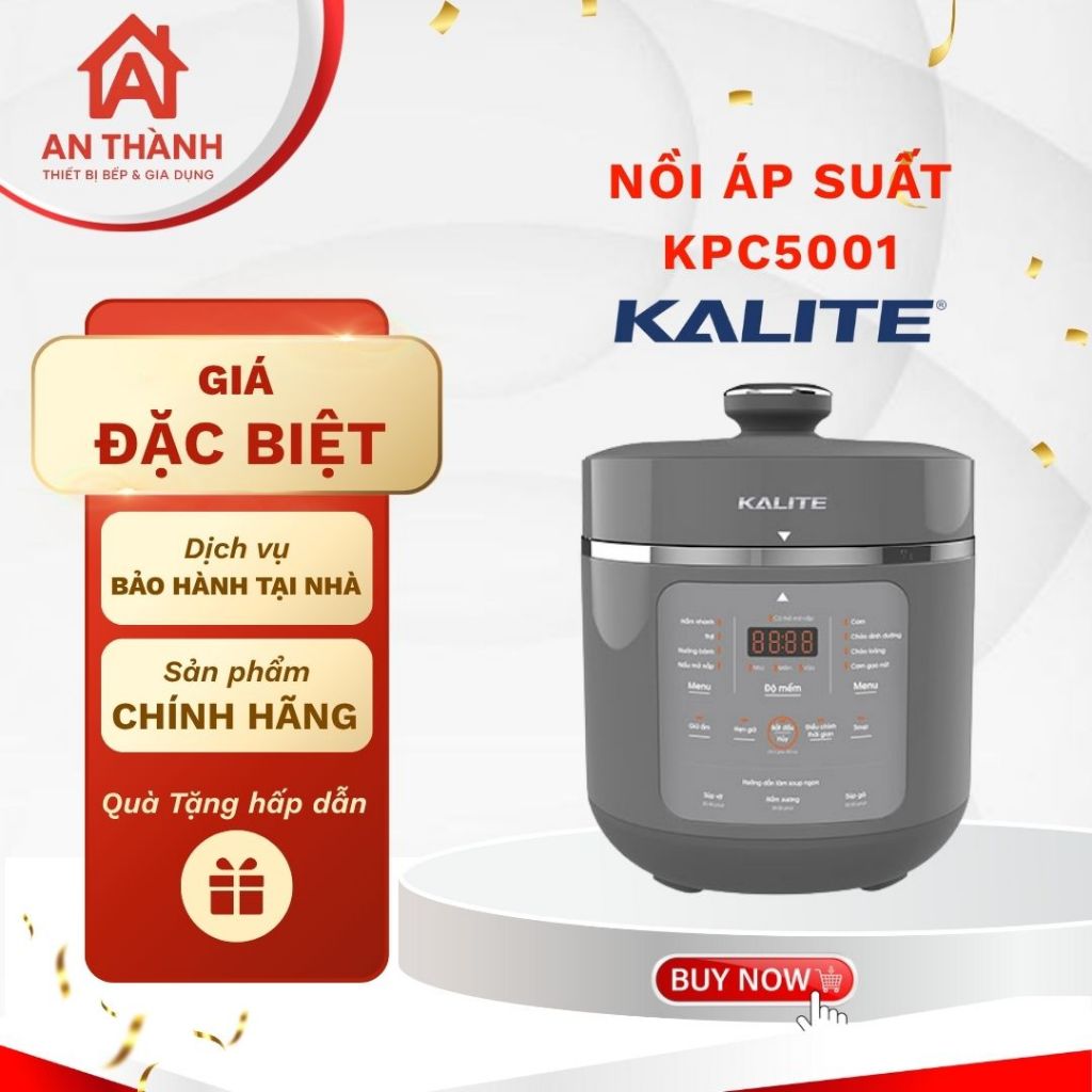 Nồi Áp Suất Đa Năng KALITE KPC5001 5L – Chế Biến Nhiều Món, Dinh Dưỡng Tối Đa
