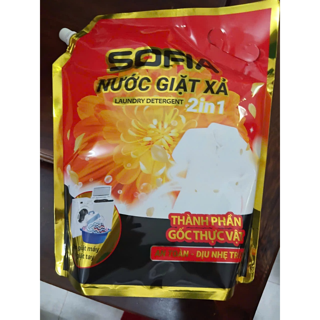 nước giặt xả SOFIA 2in1 hương tỷ muội sẵn hàng giá tốt bịch 3kg