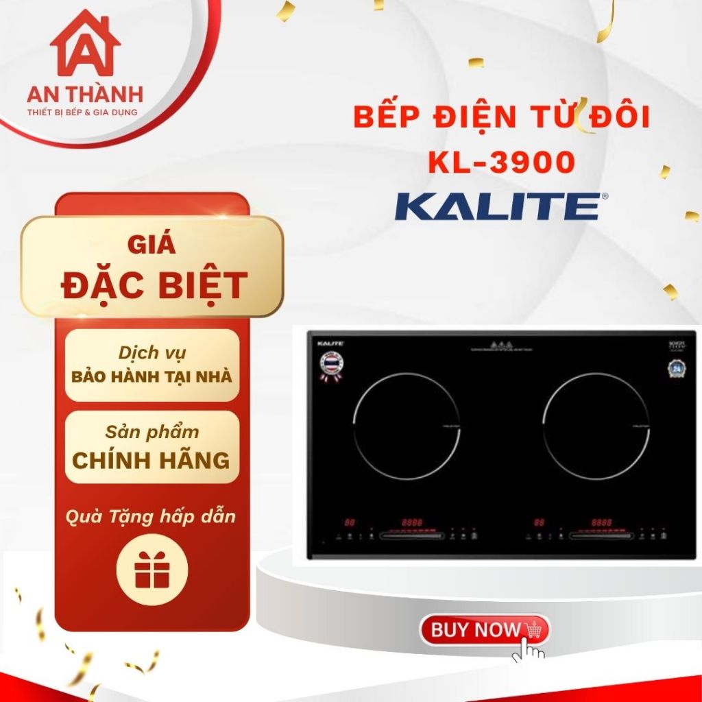 Bếp Điện Từ Đôi KALITE KL-3900 – Thiết Bị Nhà Bếp Hiện Đại, Nấu Nhanh Mọi Món