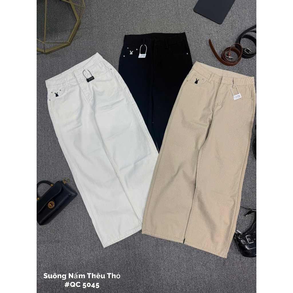 Quần Jean Nữ Ống Suông Rộng Bigsize 55–90kg Lưng Cao Form Đẹp QC5045 – 2KJeans | BigBuy360 - bigbuy360.vn