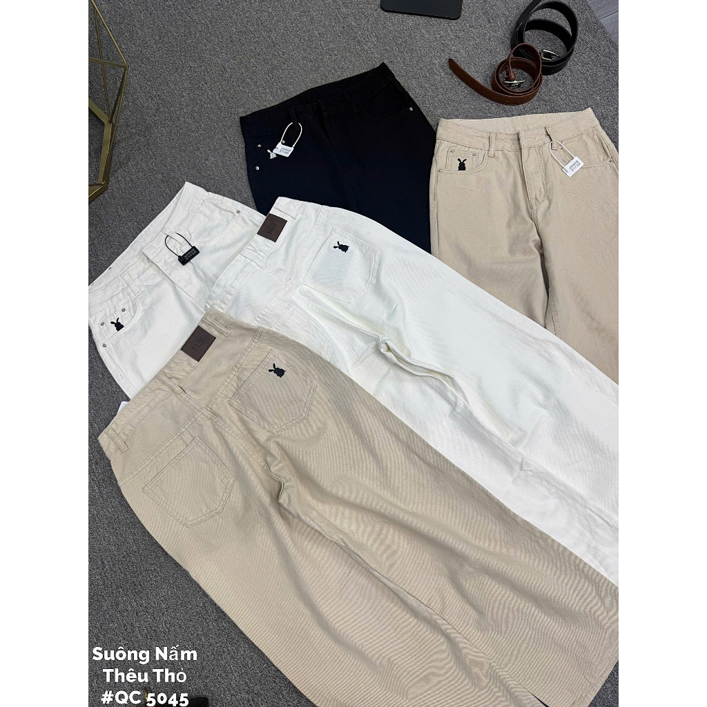 Quần Jean Nữ Ống Suông Rộng Bigsize 55–90kg Lưng Cao Form Đẹp QC5045 – 2KJeans | BigBuy360 - bigbuy360.vn