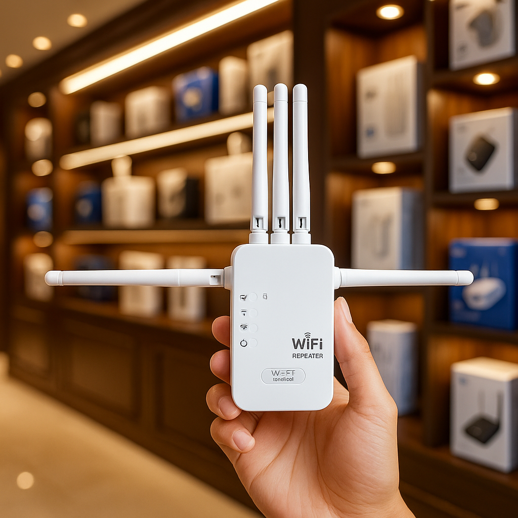 Thiết Bị Kích Sóng WIFI 6 Râu Mạnh Mẻ Dễ Cài Đặt