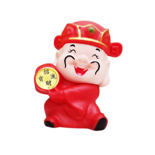   Tết  Tượng nhựa Ông Thần Tài Mèo May Mắn phụ kiện trang trí tết trang trí tháp lễ oản tài lộc 