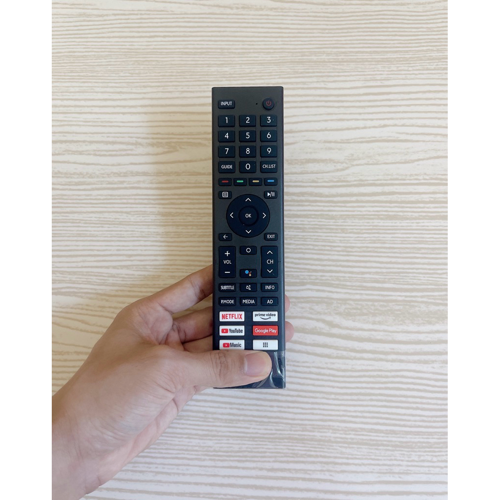 Điều khiển Tivi Hisense giọng nói phím bấm êm nhậy( Dùng chung tất cả Tivi Hisense)