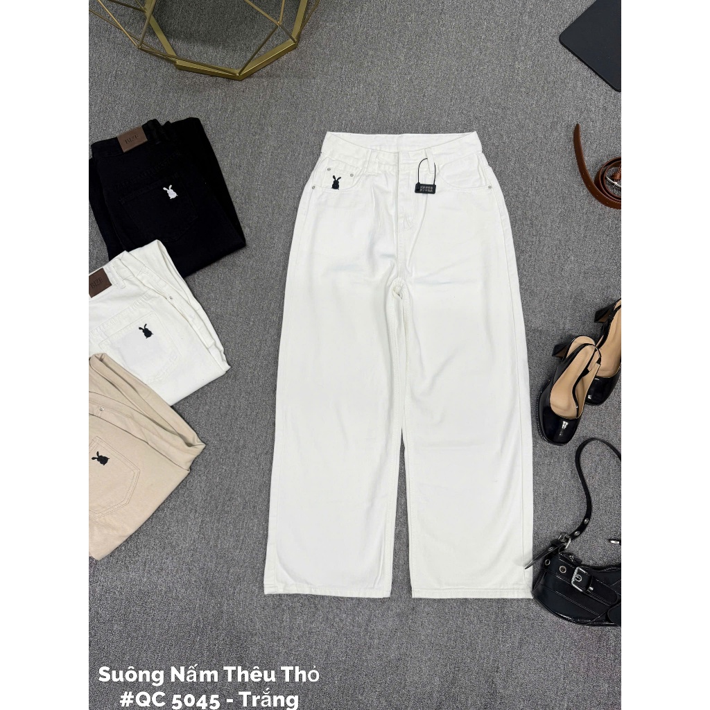 Quần Jean Nữ Ống Suông Rộng Bigsize 55–90kg Lưng Cao Form Đẹp QC5045 – 2KJeans | BigBuy360 - bigbuy360.vn