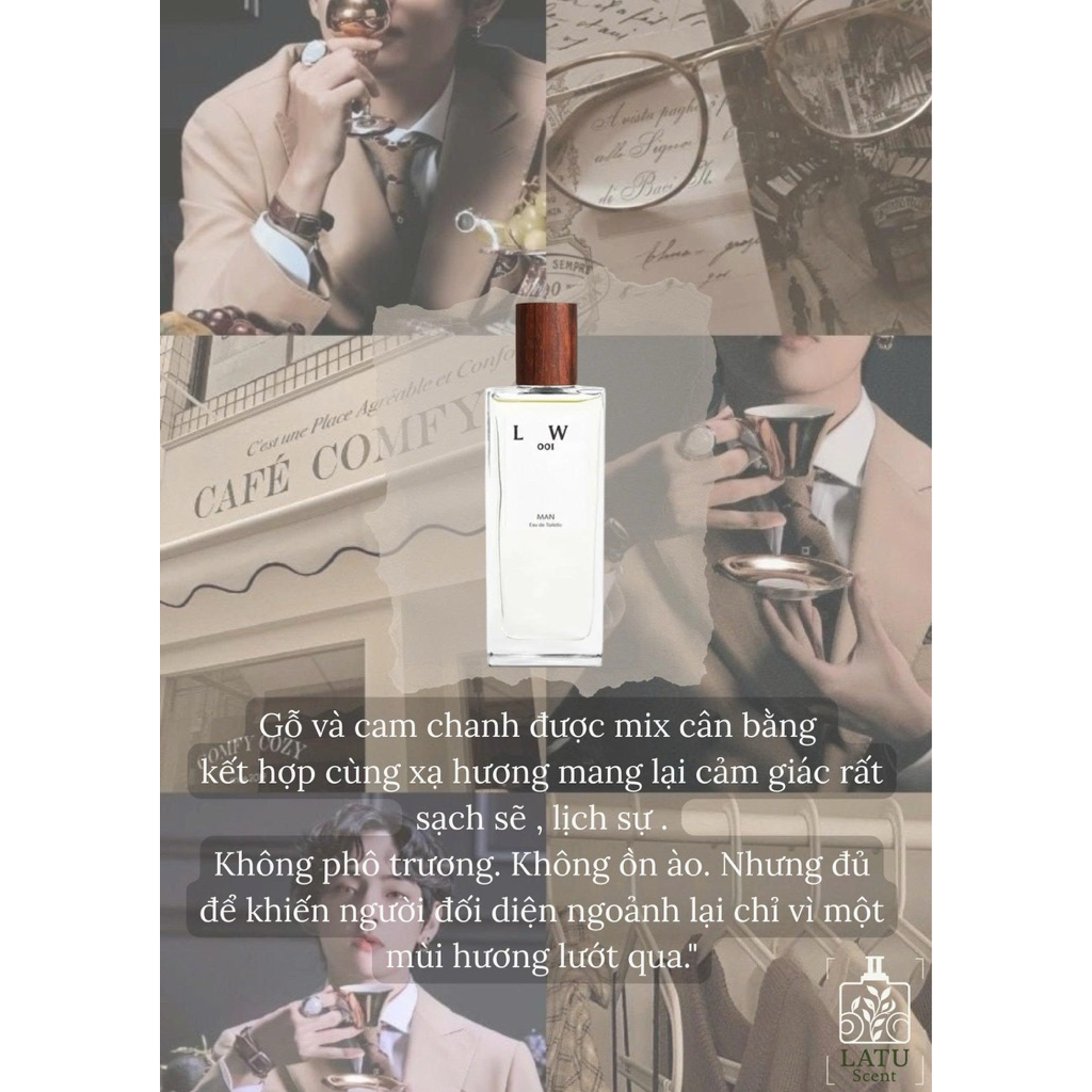 10ml | Nước hoa nam 001 Man EDT | LatuScent