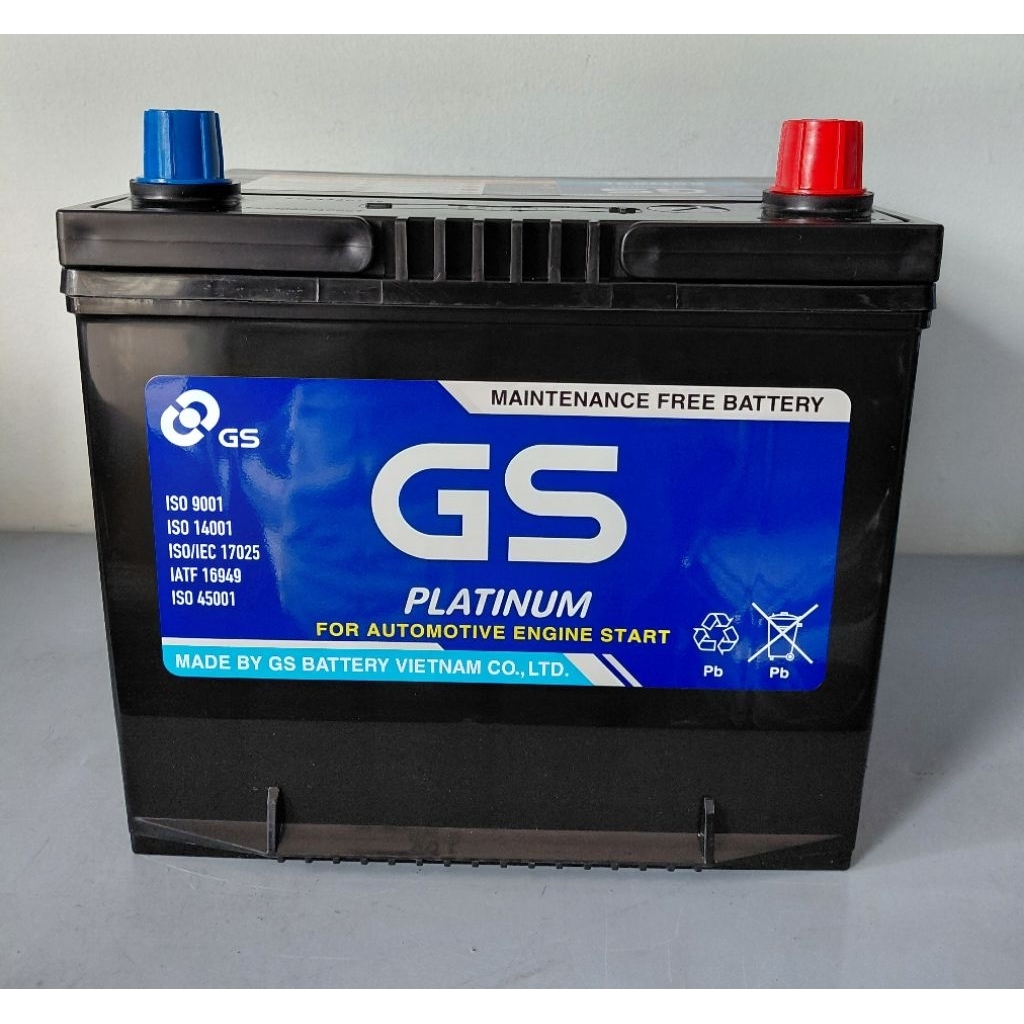 Bình ắc quy 12v khô miễn bảo dưỡng GS MF 55D23L (12V-60AH)