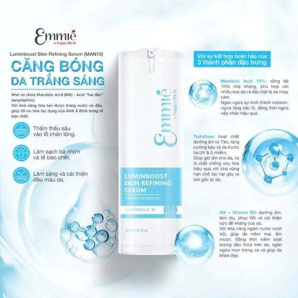 Emmie by Happyskin Serum Luminboost Skin Refining 30ml