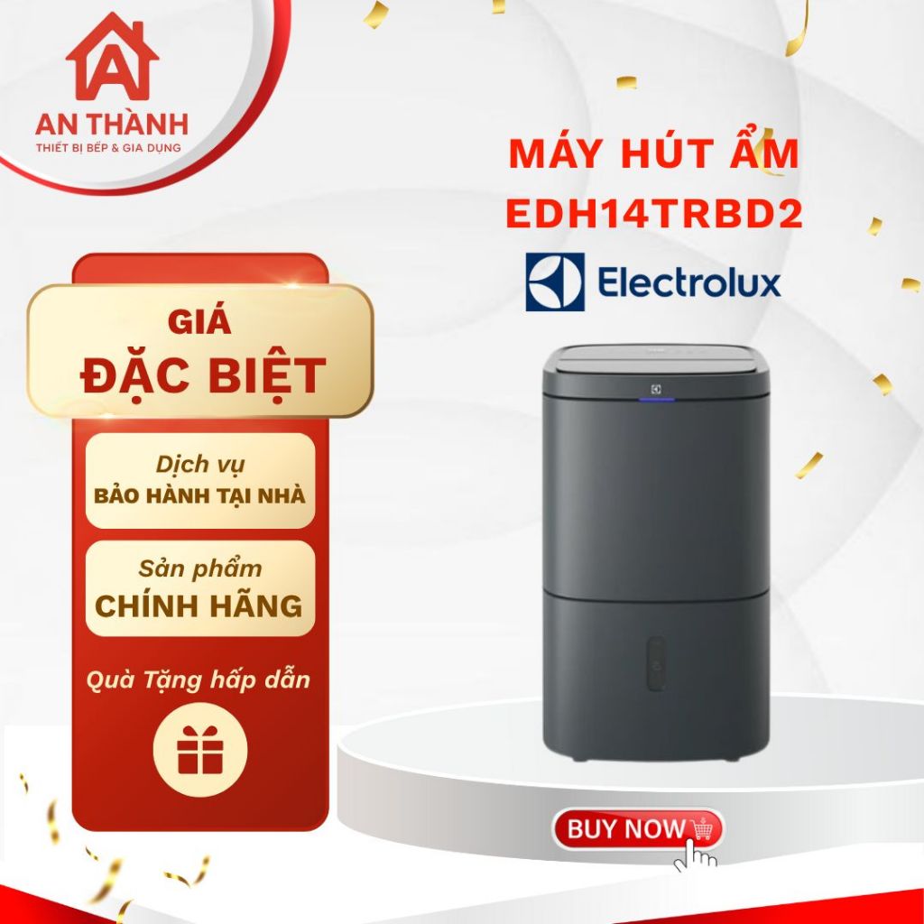 Máy hút ẩm Electrolux EDH14TRBD2 27L - Máy Hút Ẩm Tối Ưu, Giảm Ẩm Nhanh