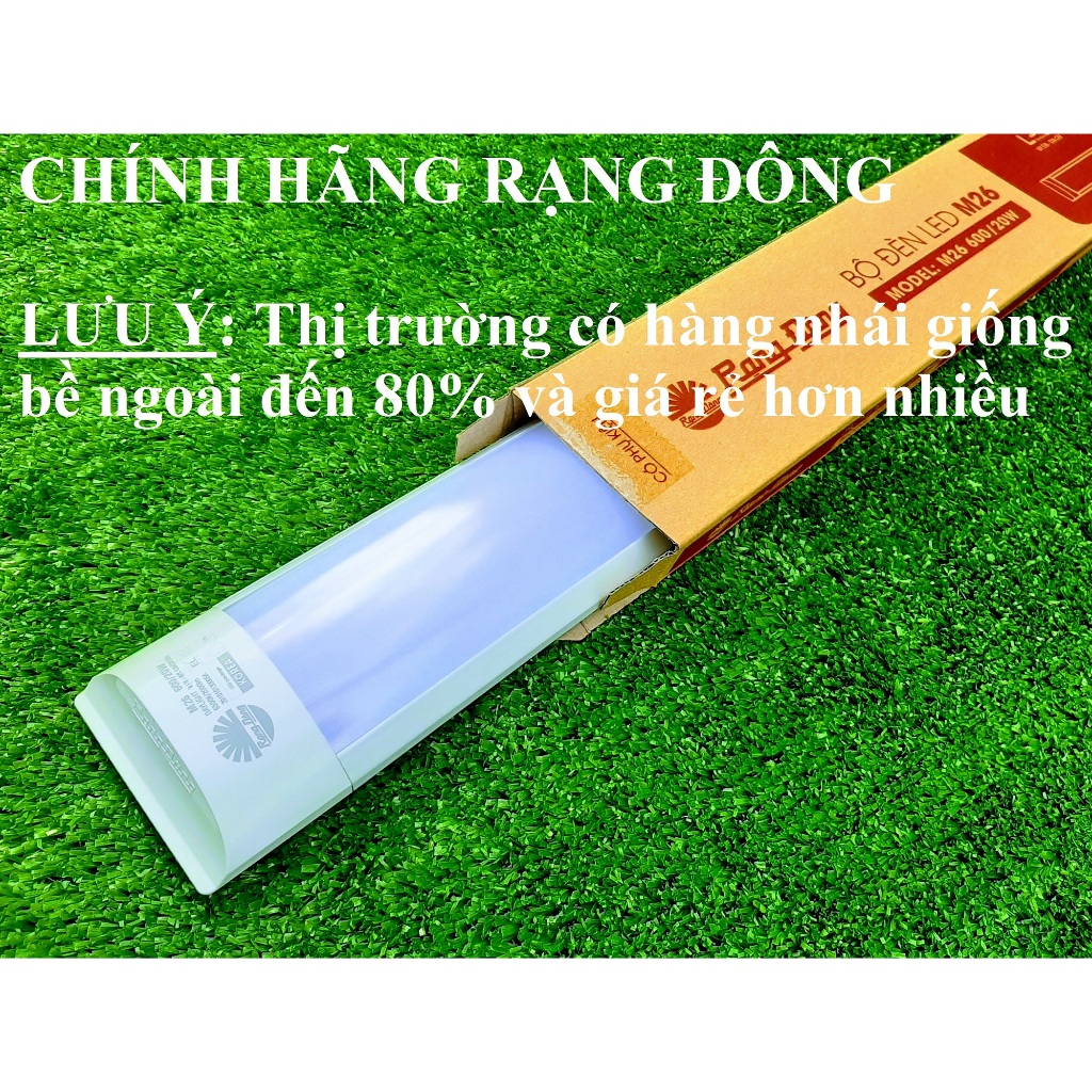 Bộ Đèn Led Bán Nguyệt Rạng Đông 60cm 0,6m M26 - 20W Ánh Sáng Trắng