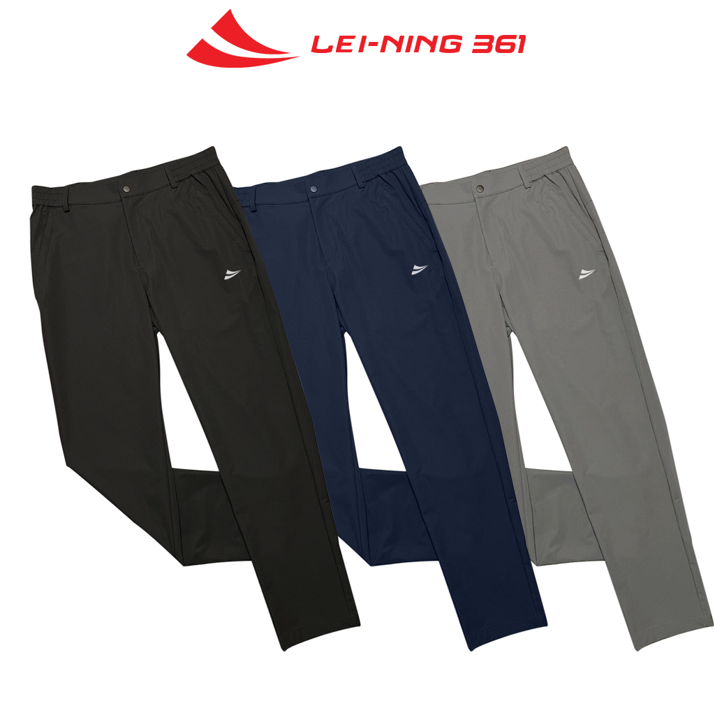  Quần Nam Daily Pants Lei-Ning 361 Quần Golf Kaki Gió Thể Thao Có Đai Co Giãn Có Túi Mềm Mịn Cao Cấp - QUANGOLF01.361 