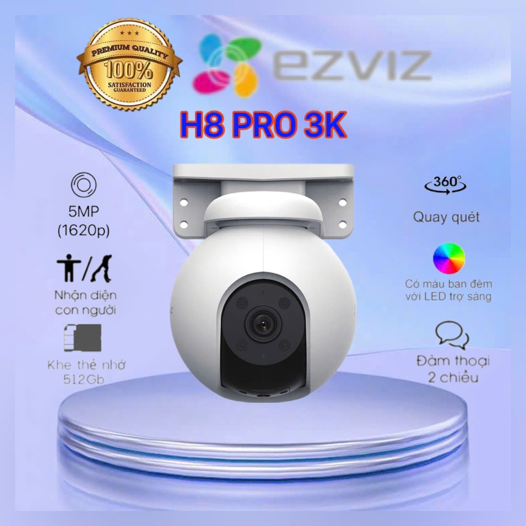 Camera WiFi quay quét ngoài trời EZVIZ H8 3K 5MP
