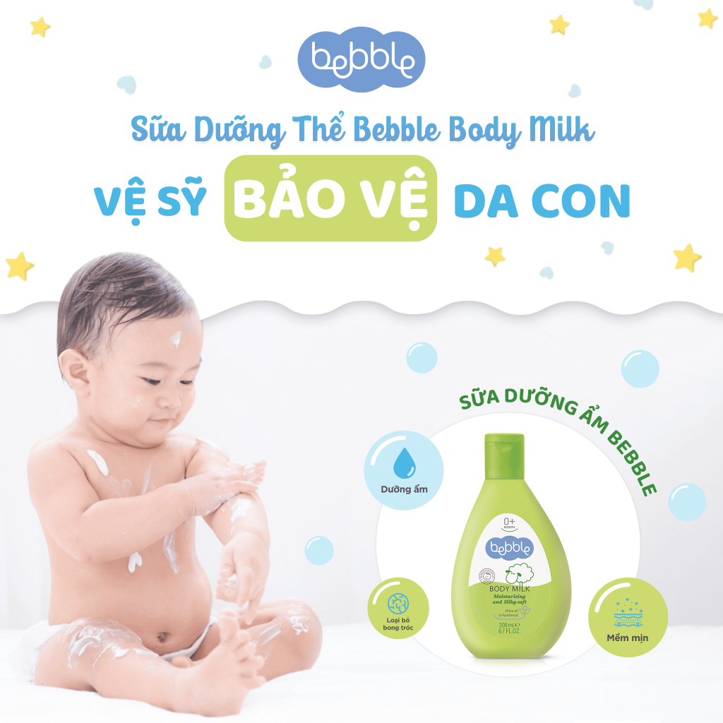 Sữa Dưỡng Ẩm Toàn Thân Bebble 200ml