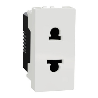 Ổ cắm đơn 2 chấu size S 16A 250V dòng Miluz E - Schneider Electric - M3TS426US_WE