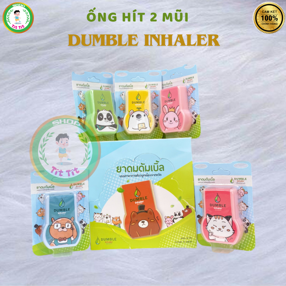 Ống Hít Mũi Thái Lan Ống Hít Thông Mũi 2 đầu Thai Lan Herb Dumble Inhaler