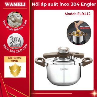 Nồi áp suất inox đa năng Engler EL9112 dung tích 6L đáy từ cao cấp nấu trên mọi loại bếp