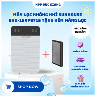 Máy lọc không khí Sunhouse SHD-15AP9715 2 chế độ lọc hiện đại