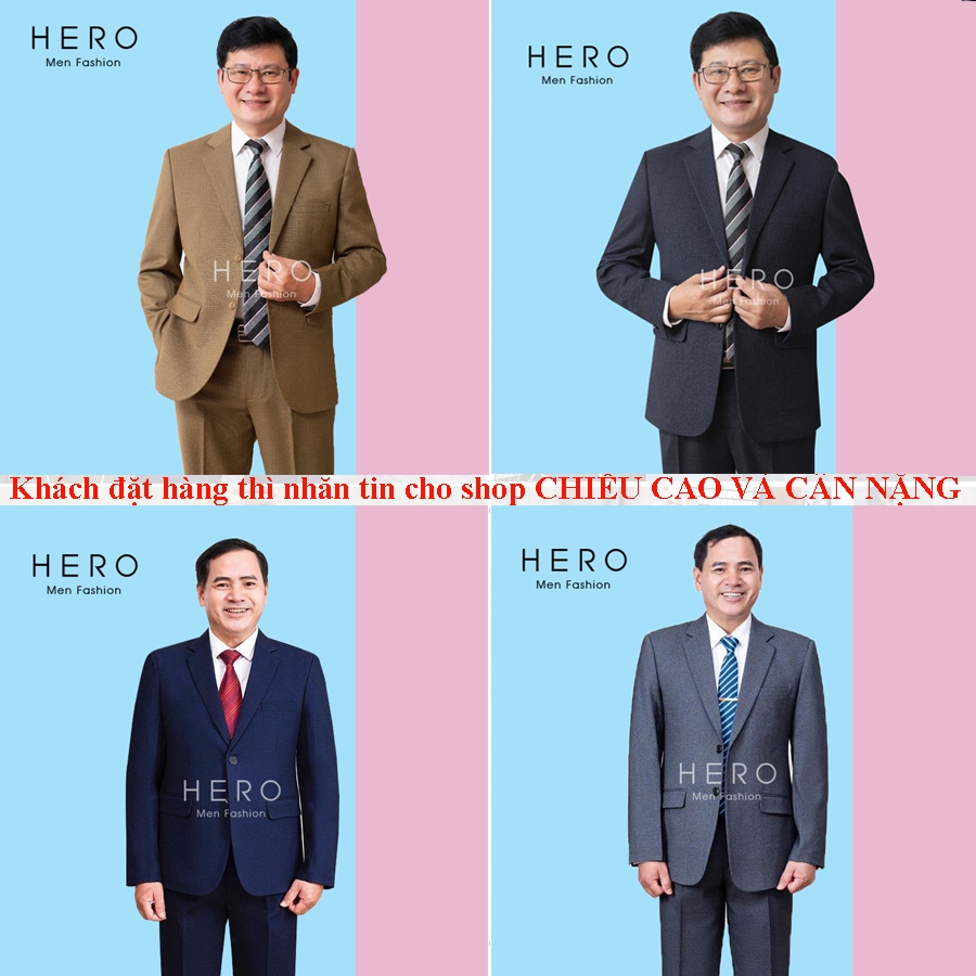 Bộ Vest Nam Trung Niên, Bộ Vest Nam Trung Tuổi, Bộ Com Lê Trung Niên Vải Sịn