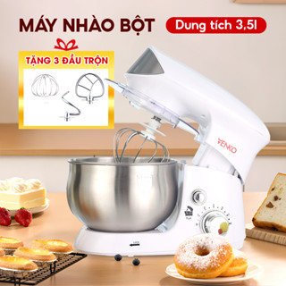 [Tặng 3 phụ kiện] Máy nhào bột, đánh trứng cỡ lớn đa năng Công suất 700W, dung tích 3,5L,bảo hành 6T