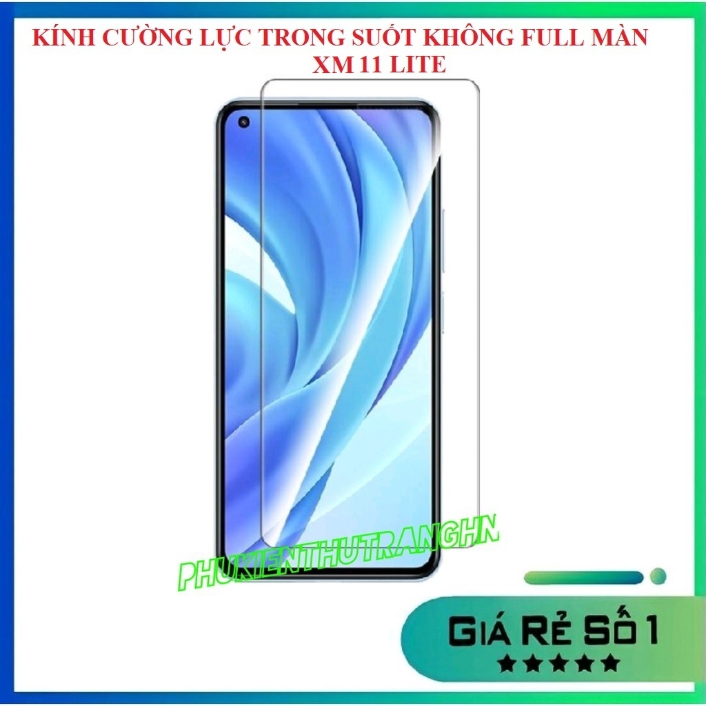Kính cường lực XM 11 Lite / XM 11 Lite 5G NE / XM 12 Lite 5G trong suốt không full màn hình