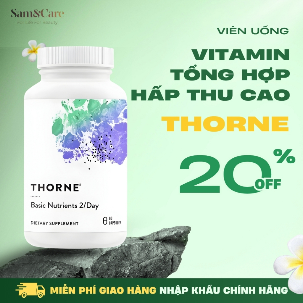 Viên uống Vitamin Tổng Hợp Hấp Thu Cao Thorne Basic Nutrients 2/Day (60 viên), Nhập khấu USA