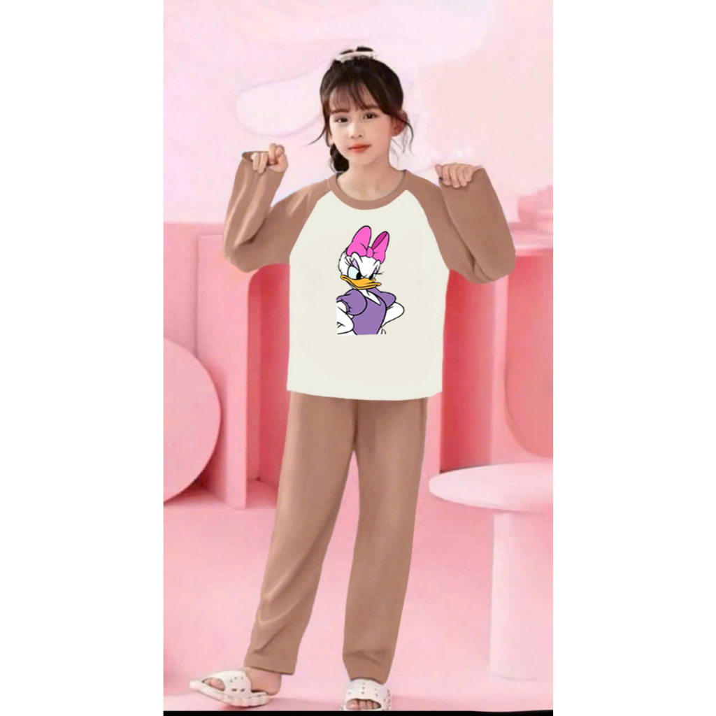 🌸 BỘ ĐỒ BÉ GÁI DÀI TAY – HÌNH CỰC ĐÁNG YÊU 🐱💕 DS225