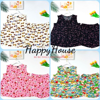  Đồ bộ mặc nhà Bộ đùi Cánh Tiên Babydoll VNXK 45-70kg chất tole lanh loại 1 mềm mịn mát 