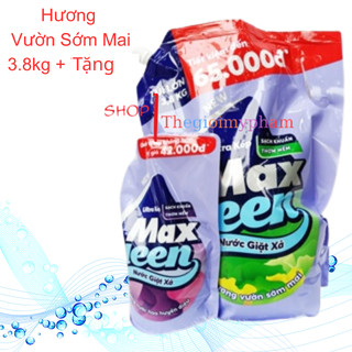 [Kèm Tặng]Túi 3.8Kg Nước Giặt Xả MaxKleen Hoặc 3.6Kg Hương Nước Hoa