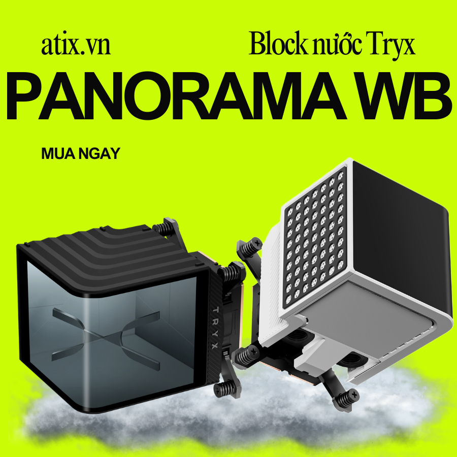 [Freeship hoả tốc] Water Block PANORAMA WB ASETEK GEN8 V2 LCD 2K TRYX [BH 36 tháng]