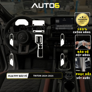  MITSUBISHI TRITON 2024-2025: Film PPF dán xe Trong suốt chống xước và che mờ vết xước nội thất ô tô - AUTO6 