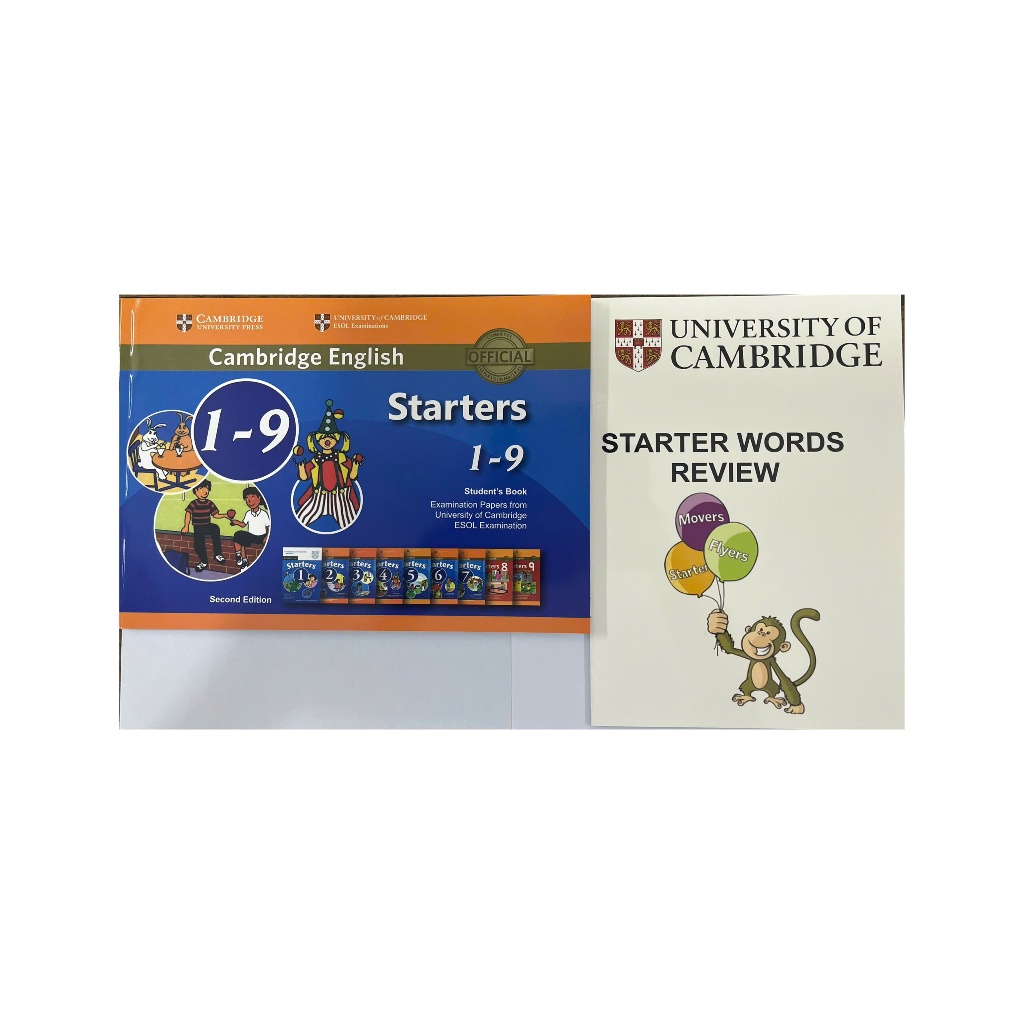 BỘ SÁCH STARTERS GỘP (1-9) + VỞ TỪ VỰNG STARTERS
