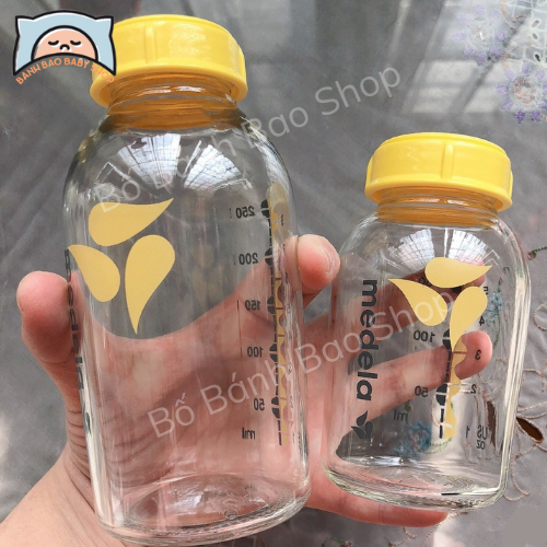 Bình thủy tinh PP medela 150ml 250ml bình trữ sữa
