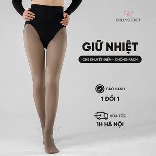  Quần Tất 3D Che Khuyết Điểm DOLLY SECRET Quần Tất Gen Bụng Giữ Nhiệt Ấm Áp Mùa Đông T45 