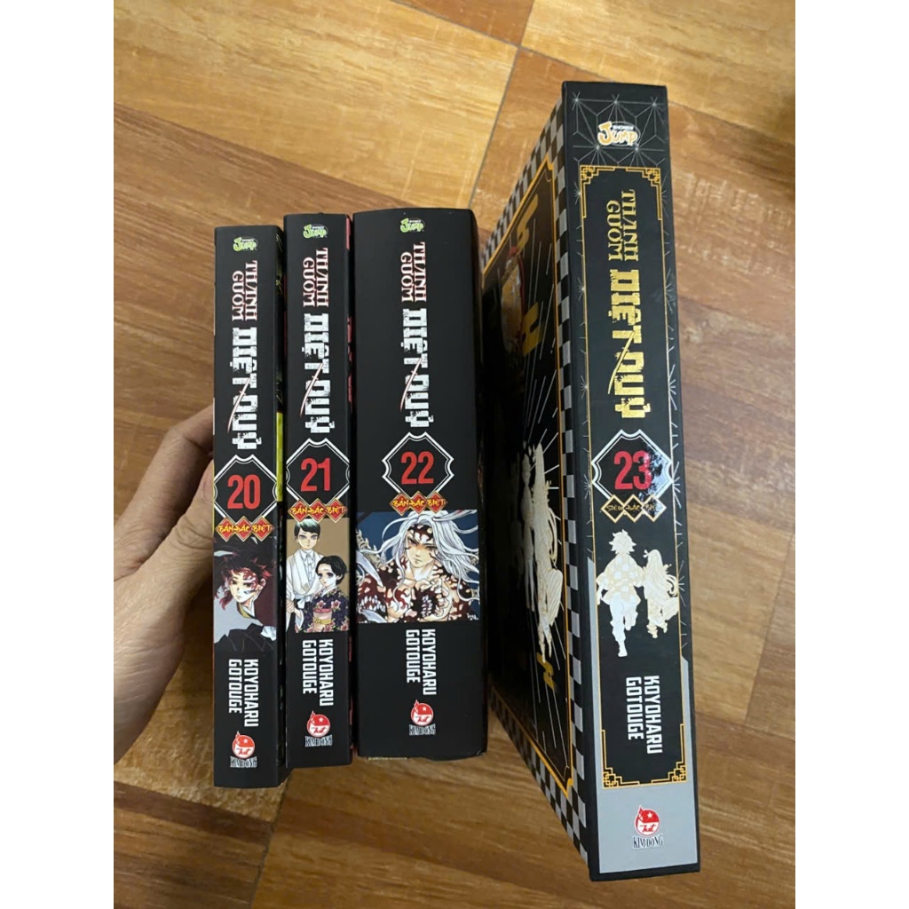(+post) Full bộ 4 box đặc biệt truyen.tranh thanh gươm diệt quỷ 20-23 đủ quà + poster - Kimetsu No y