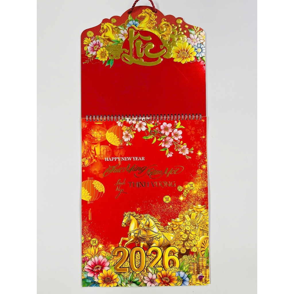 Lịch 2026 LỊCH tháng 2026 Lịch âm dương treo tường 12 tờ 30x40cm mỗi tháng là 1 tờ