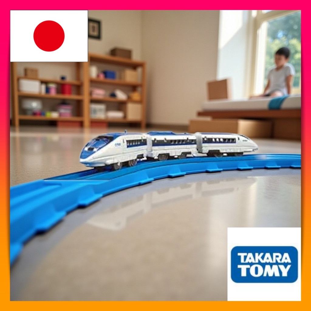 Plarail S-02 500 Series Shinkansen with High-Power Light Train Toy for Kids 3+ Years by TAKARA TOMY