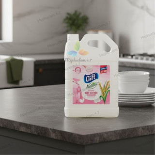 Nước Rửa Chén Bát Gift Can 3,8kg Ba Mùi Hương Lựa Chọn