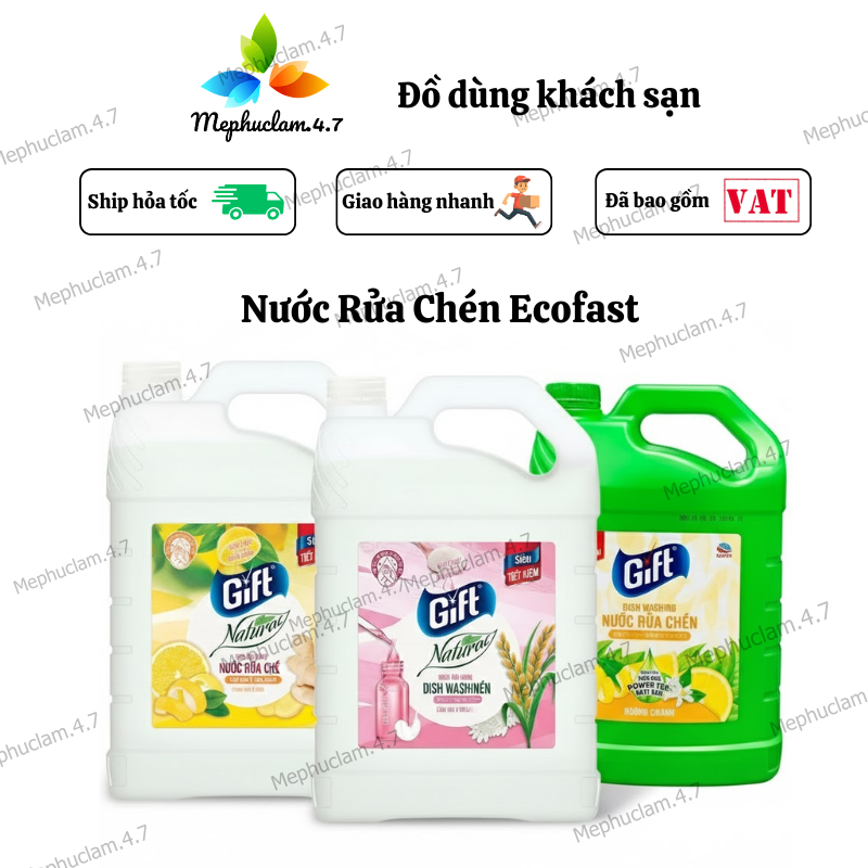 Nước Rửa Chén Bát Gift Can 3,8kg Ba Mùi Hương Lựa Chọn