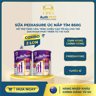   COMBO 2 LON  Sữa Bột PediaSure Úc – Hỗ Trợ Tăng Chiều Cao Cân Nặng – Nhập Khẩu Chính Hãng 
