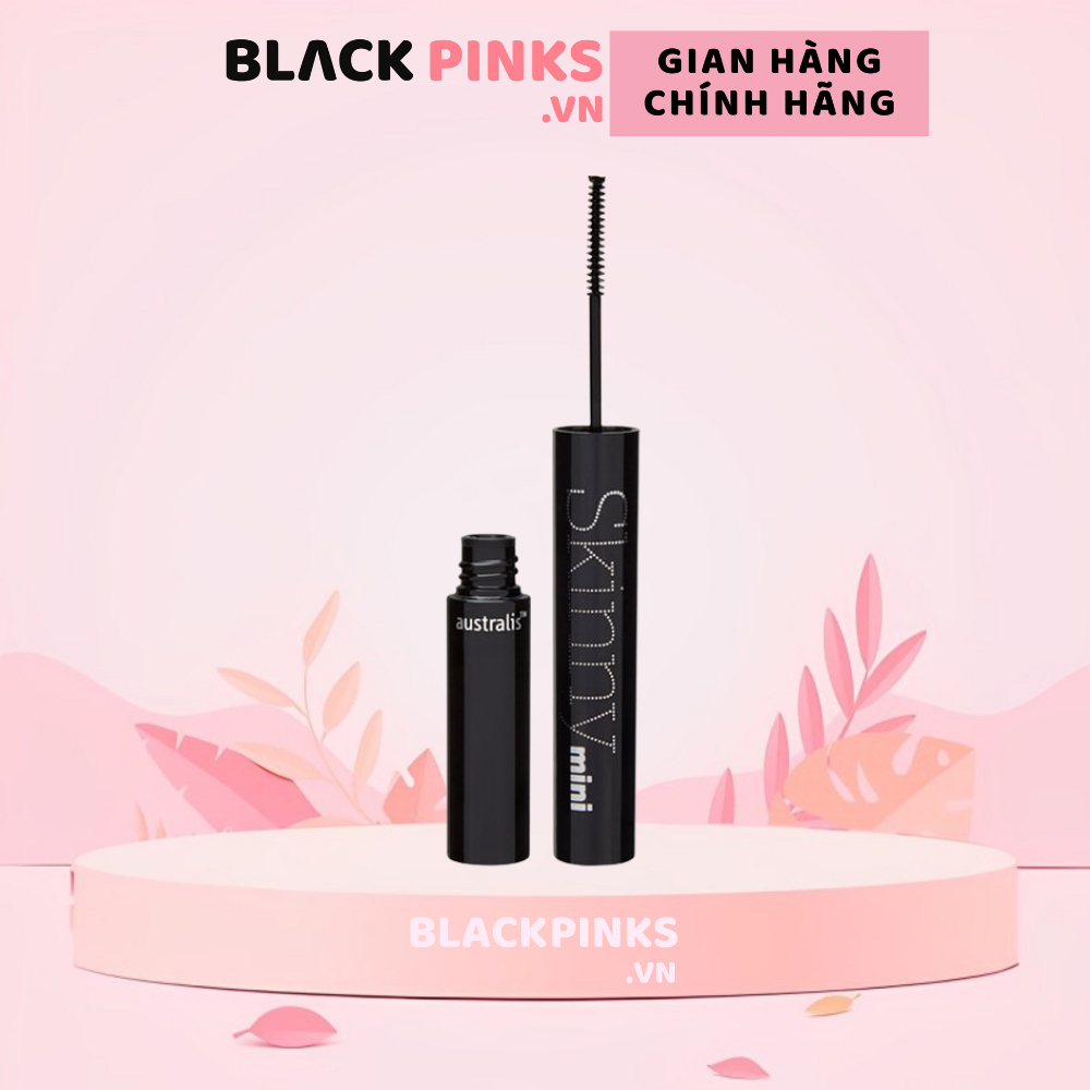 Mascara Australis skinny đầu siêu mảnh làm dài và dày mi không lem không trôi 3g