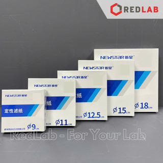  Giấy lọc định tính NewStar Ø 7 9 11 12.5 15 18 cm loại 101 102 103 chảy nhanh   trung bình   chậm  hộp 100 tờ  có VAT 