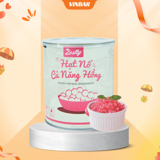 HẠT NỔ CỦ NĂNG HỒNG ZESTTY 850GR - TOPPING GIAI GIÒN LÀM CÁC MÓN TRÀ VÀ TRÀ SỮA, NGUYÊN LIỆU PHA CHẾ