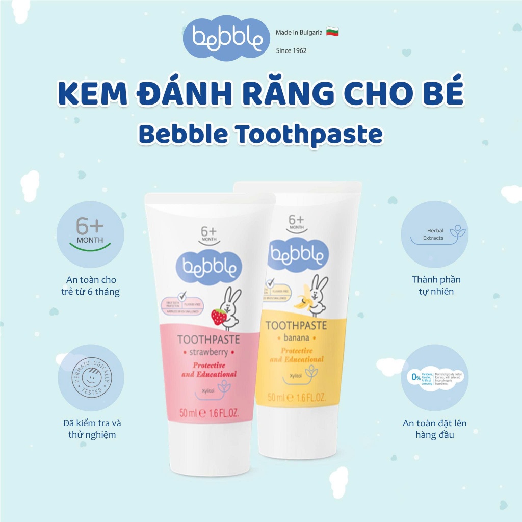 Kem đánh răng Bebble Toothpaste 50ml