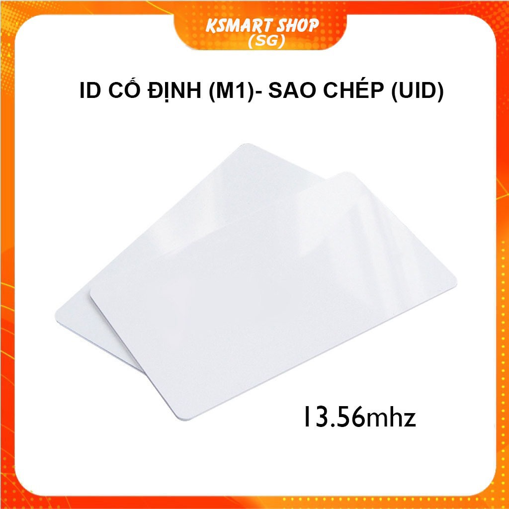 5 Thẻ từ dạng card tần số 13.56mhz chip M1, UID