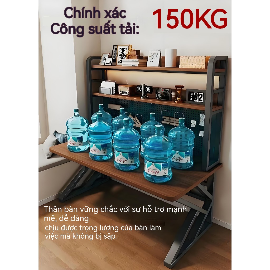 𝑯𝑬𝑰𝑵𝑶 Bàn Làm Việc Bàn Gaming Nội Thất mặt gỗ 1m2 1m thiết kế cá tính hân sắt sơn tĩnh điện cao cấp | BigBuy360 - bigbuy360.vn