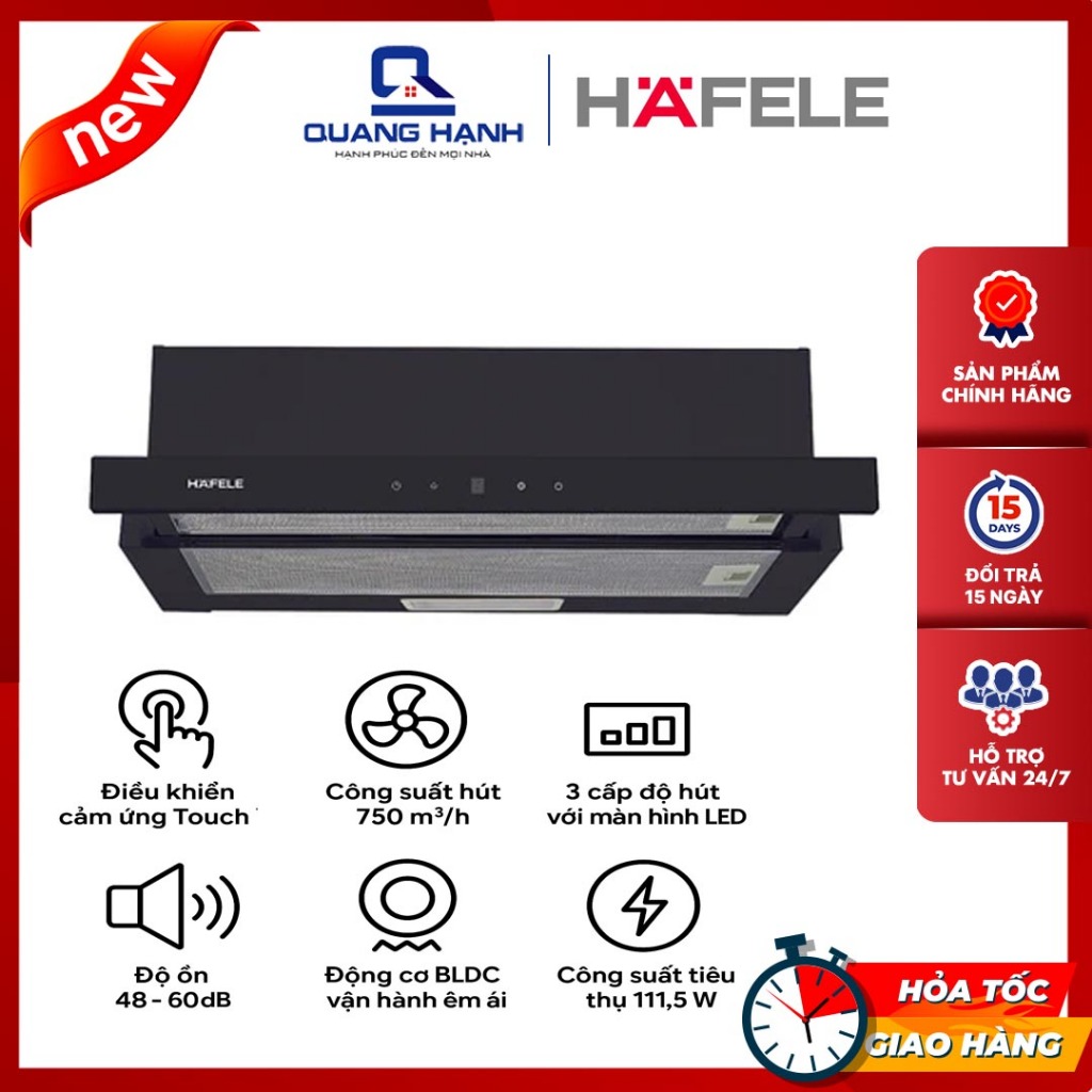 Máy hút mùi âm tủ Hafele HC-H7031TB - Bảo hành chính hãng