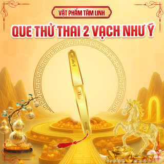 Que Thử Thai 2 Vạch Như Ý – Vật Phẩm Tâm Linh Cầu Con May Mắn -  Nhận Vía 2 Vạch