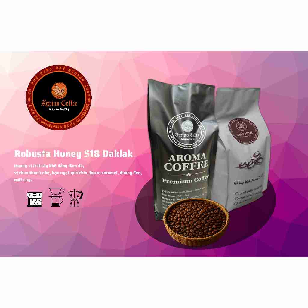 Robusta Honey S18 Daklak CLC Agrino Coffee