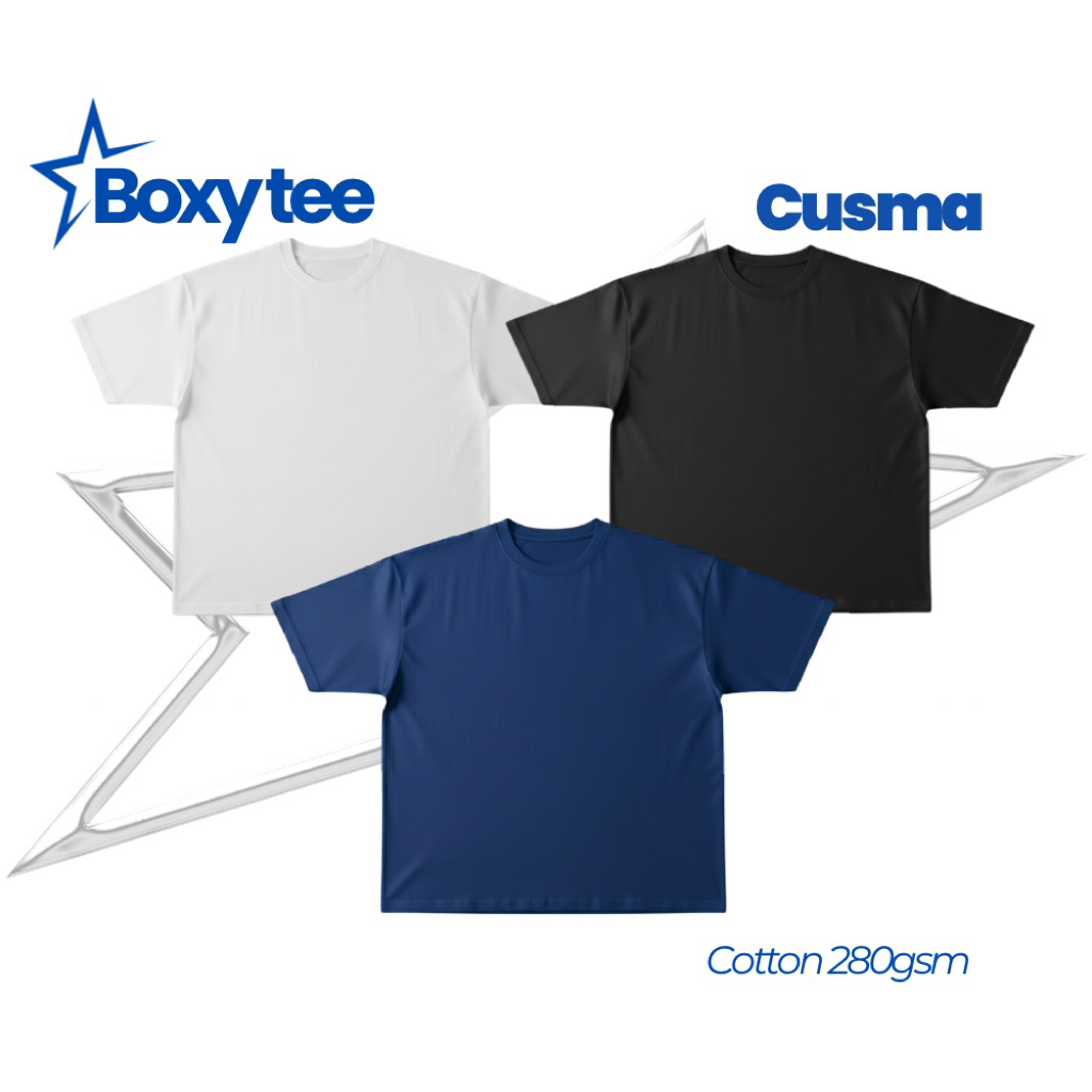 Áo Thun Trơn Cotton Dày Form Boxy 280gsm Nam Nữ Unisex – CUSMA STUDIO